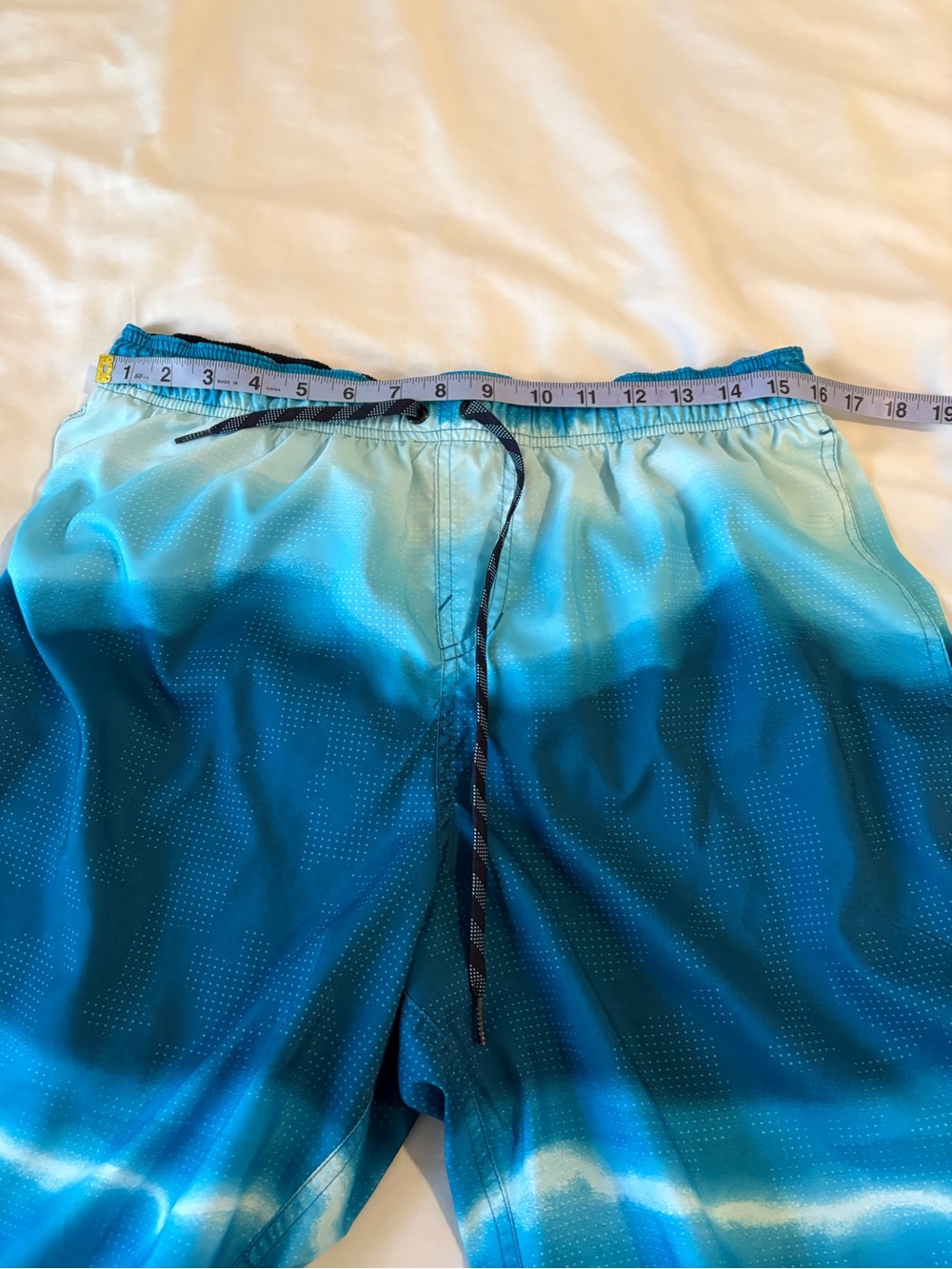 Nike Teal to Navy Ombre Swim Board Shorts - Picture 5 of 8